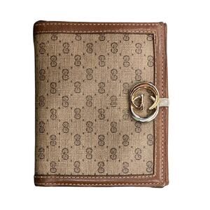 VTG 70’s Gucci Monogram GG Canvas and Smooth Leather Wallet